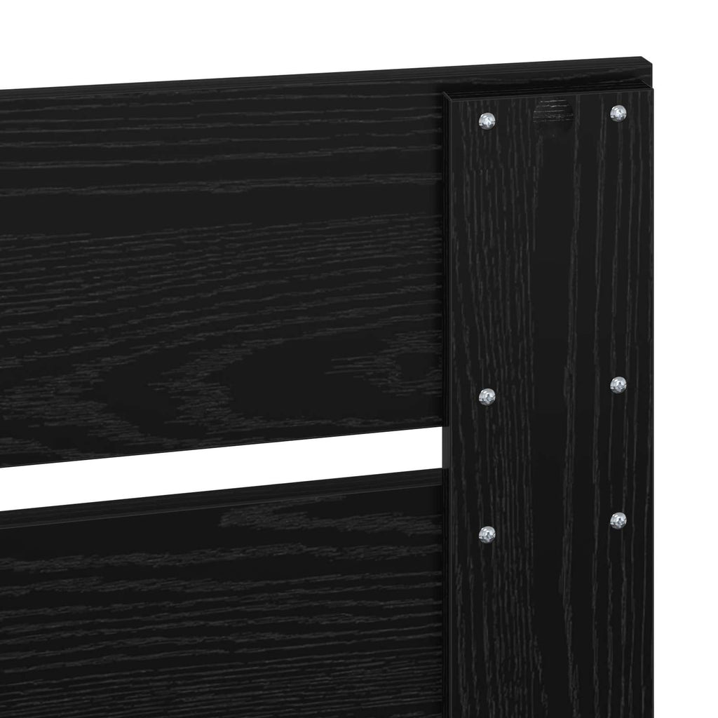 Bettrahmen Schwarz 120 x 190 cm Massives Kiefernholz – Bild 11