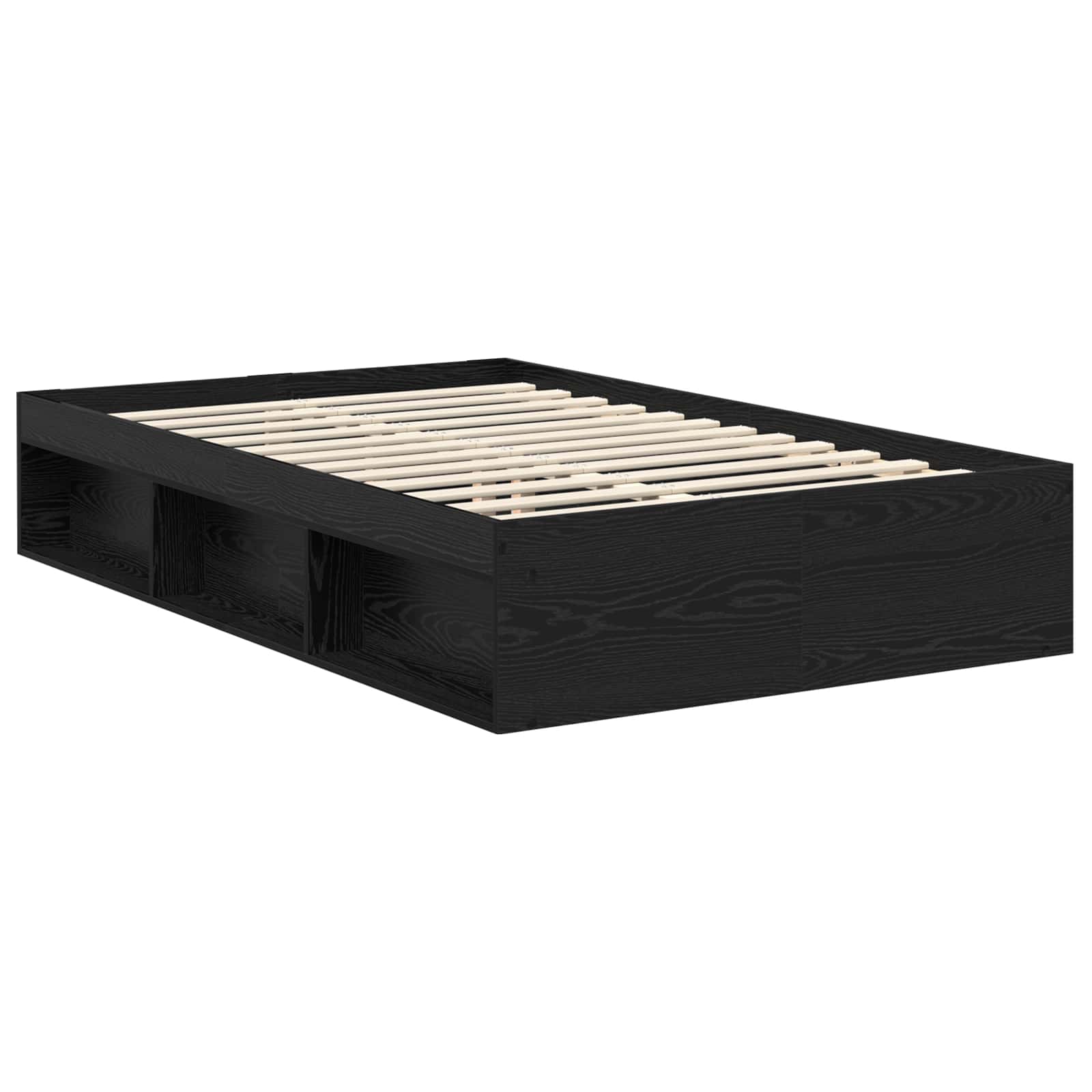 Bettrahmen Schwarz 120 x 190 cm Massives Kiefernholz – Bild 5