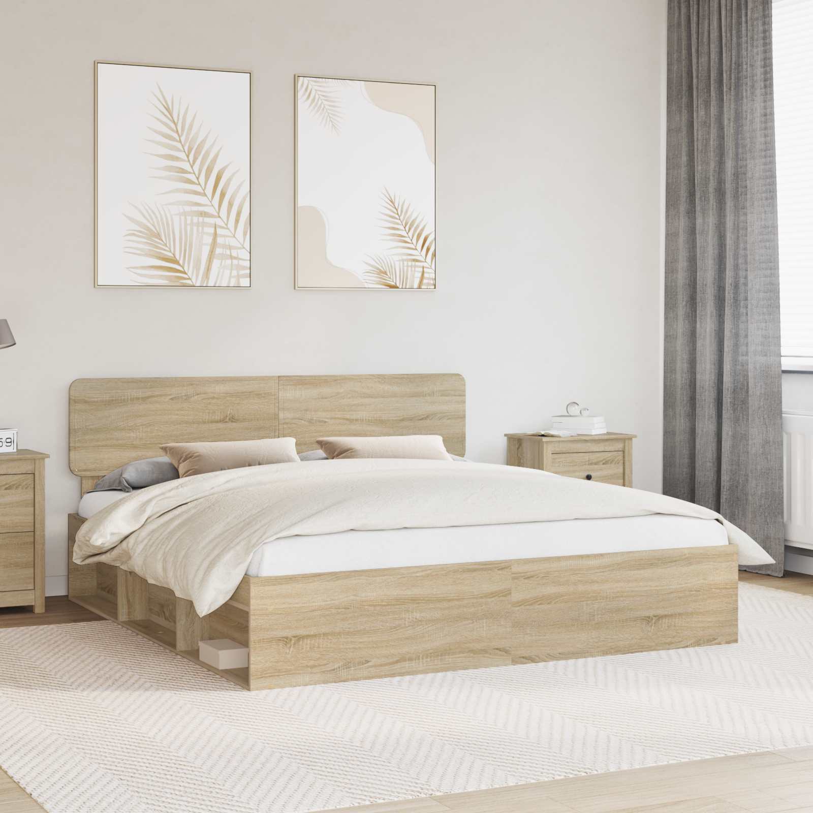 Bettrahmen Sonoma 180 x 200 cm Massives Kiefernholz