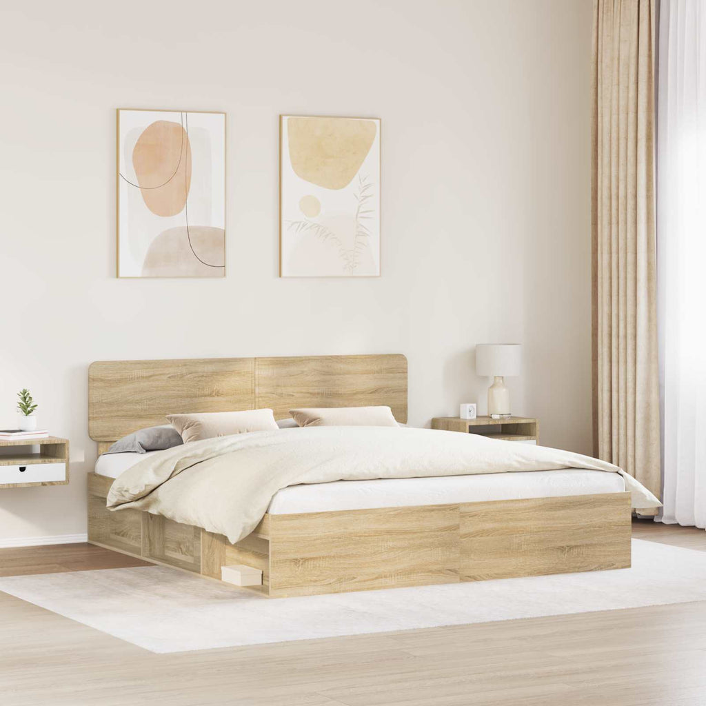Bettrahmen Sonoma 180 x 200 cm Massives Kiefernholz – Bild 3