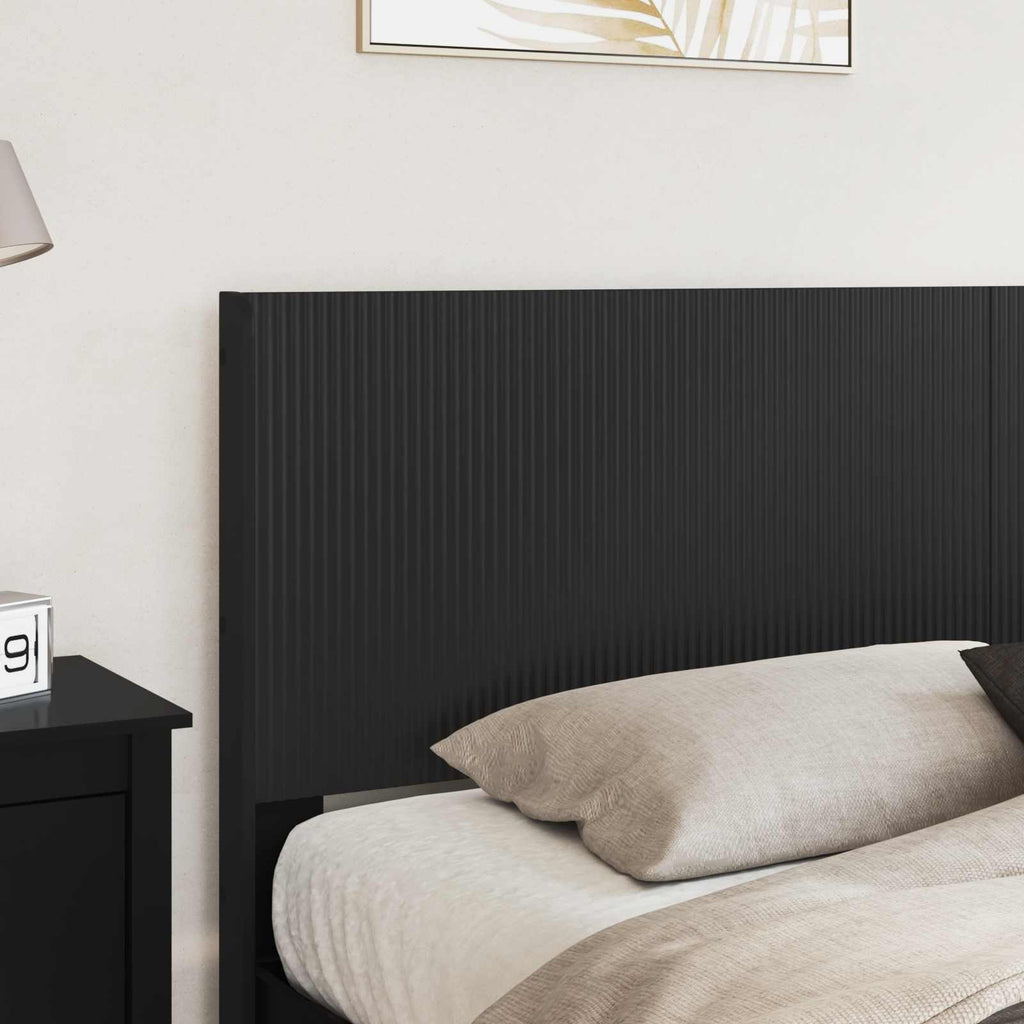 Bettgestell mit Stauraum und Kopfteil Schwarz 200 x 200 cm – Bild 3