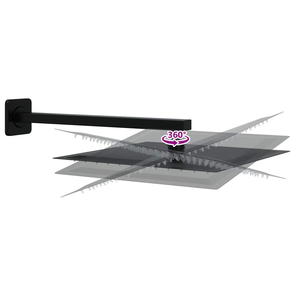 Verborgenes Duschsystem (Quadrat) Schwarz Edelstahl 201 – Bild 5