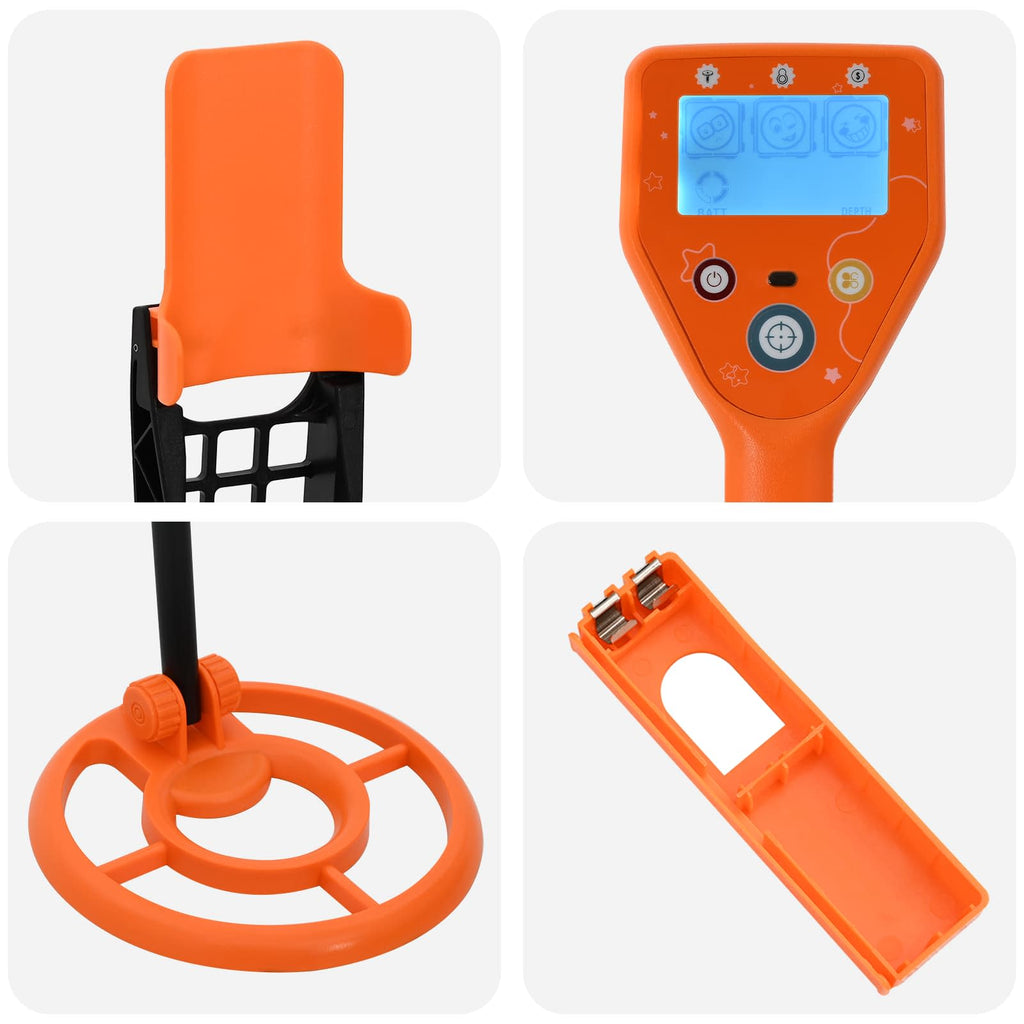 Metalldetektor mit LCD-Display 2 Modelle 19 cm Spule Gelb – Bild 8
