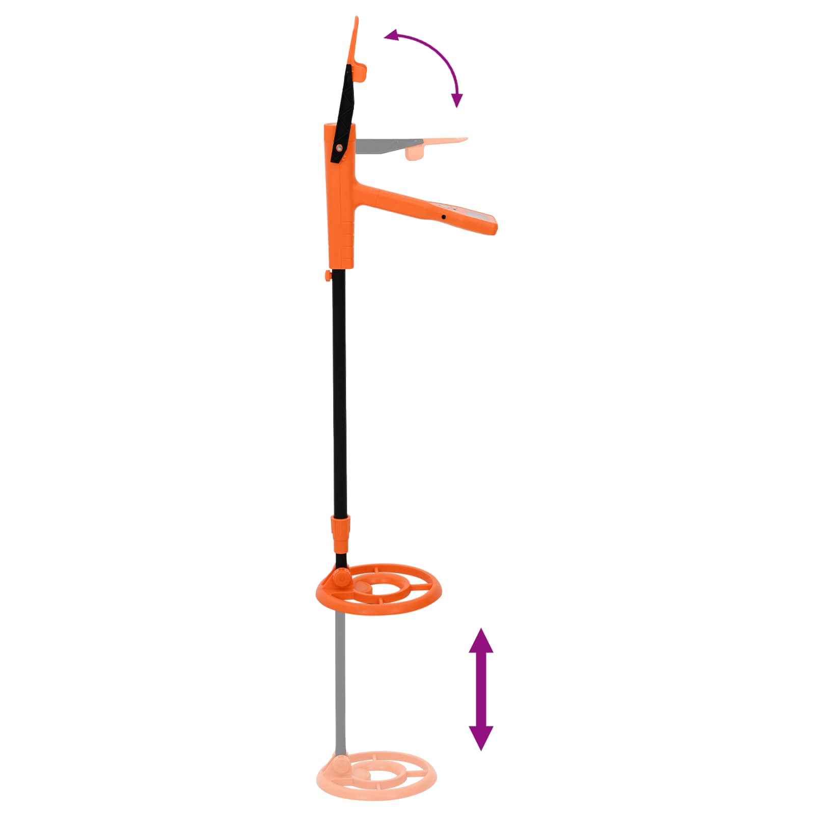 Metalldetektor mit LCD-Display 2 Modelle 19 cm Spule Gelb – Bild 10