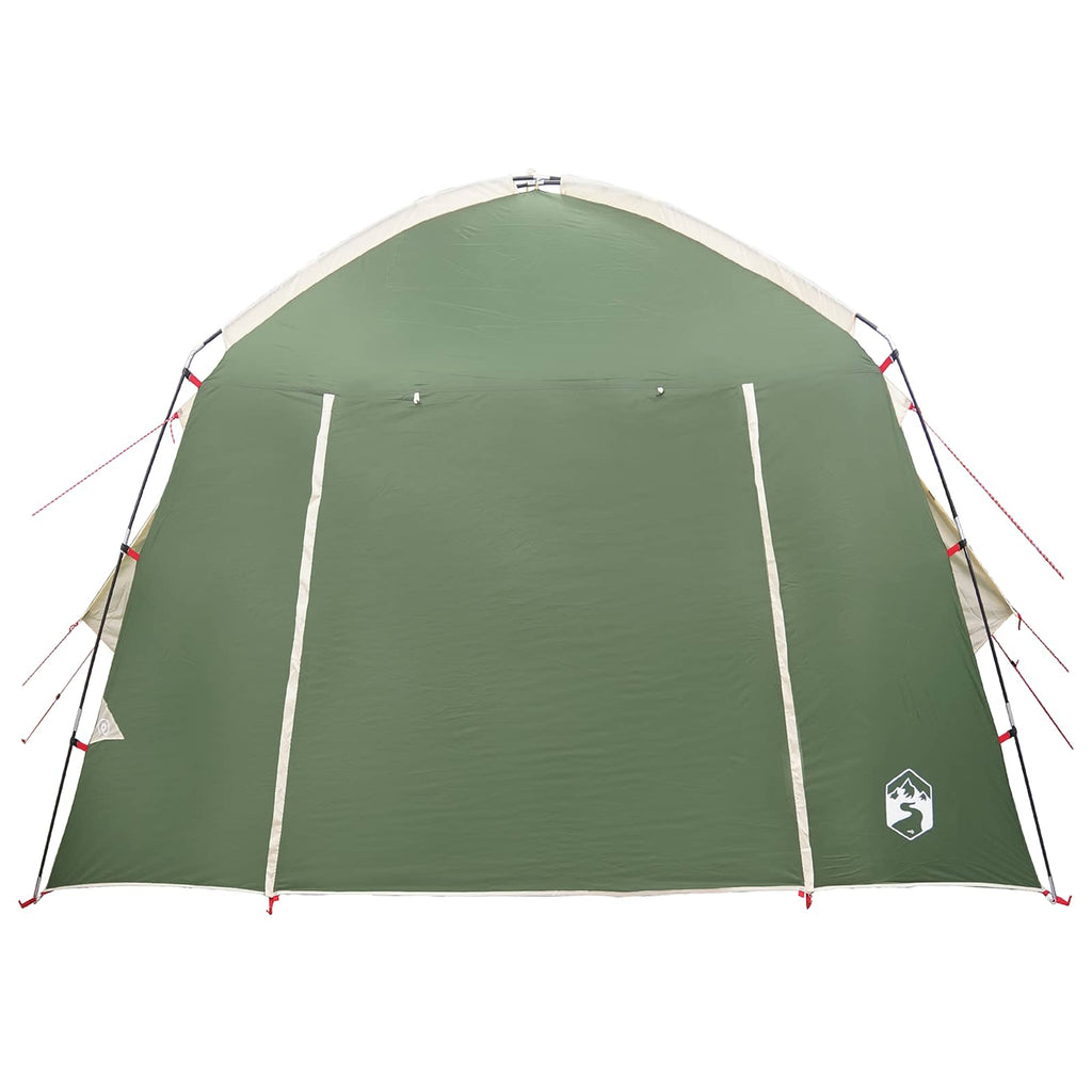 Hütten-Zelt mit Dach Grün 210 x 210 x 138 cm Polyester – Bild 5