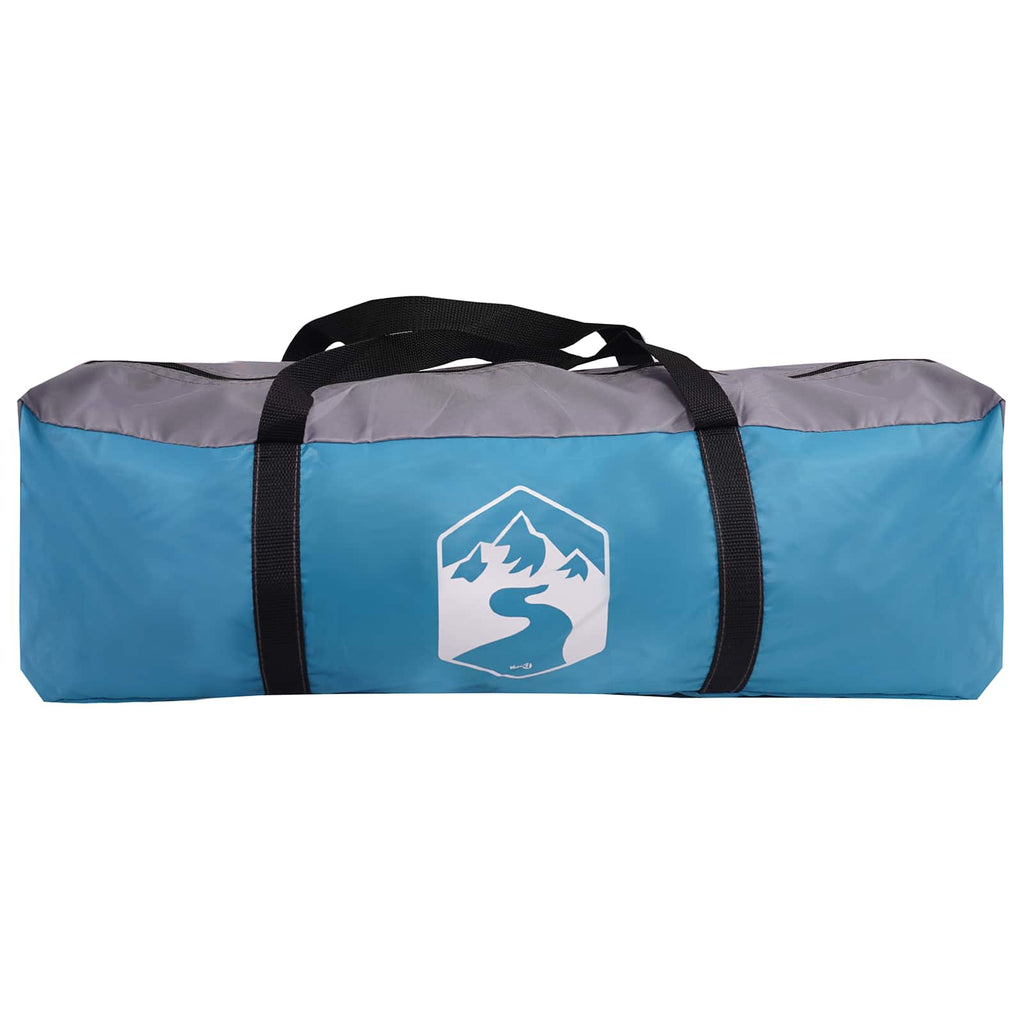 Hütten-Zelt mit Dach Blau 210 x 210 x 138 cm Polyester – Bild 8