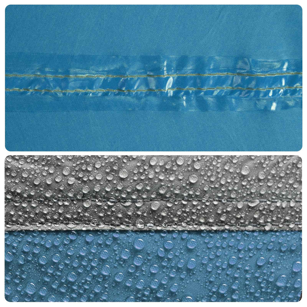 Hütten-Zelt mit Dach Blau 210 x 210 x 138 cm Polyester – Bild 11