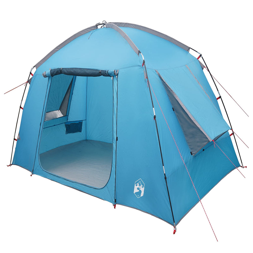 Hütten-Zelt mit Dach Blau 210 x 210 x 138 cm Polyester – Bild 2