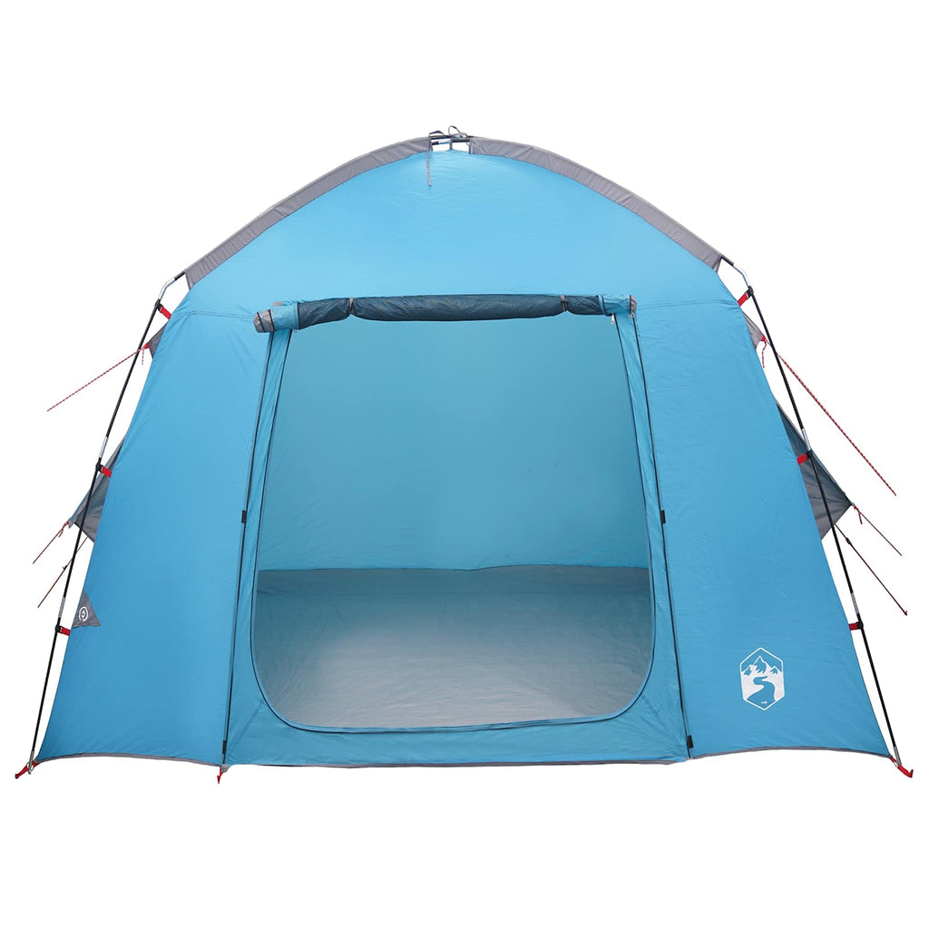 Hütten-Zelt mit Dach Blau 210 x 210 x 138 cm Polyester – Bild 4