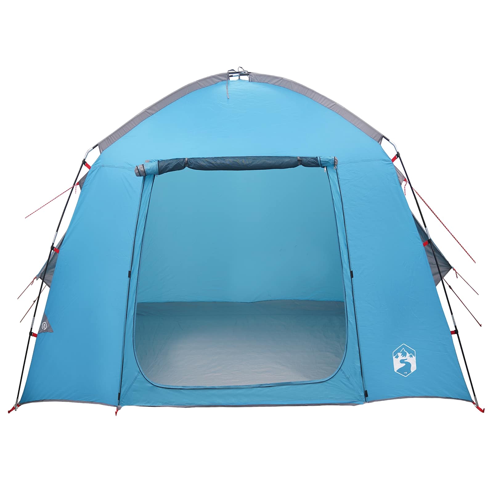 Hütten-Zelt mit Dach Blau 210 x 210 x 138 cm Polyester – Bild 4