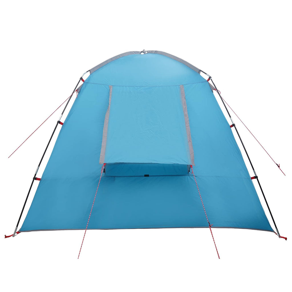Hütten-Zelt mit Dach Blau 210 x 210 x 138 cm Polyester – Bild 6