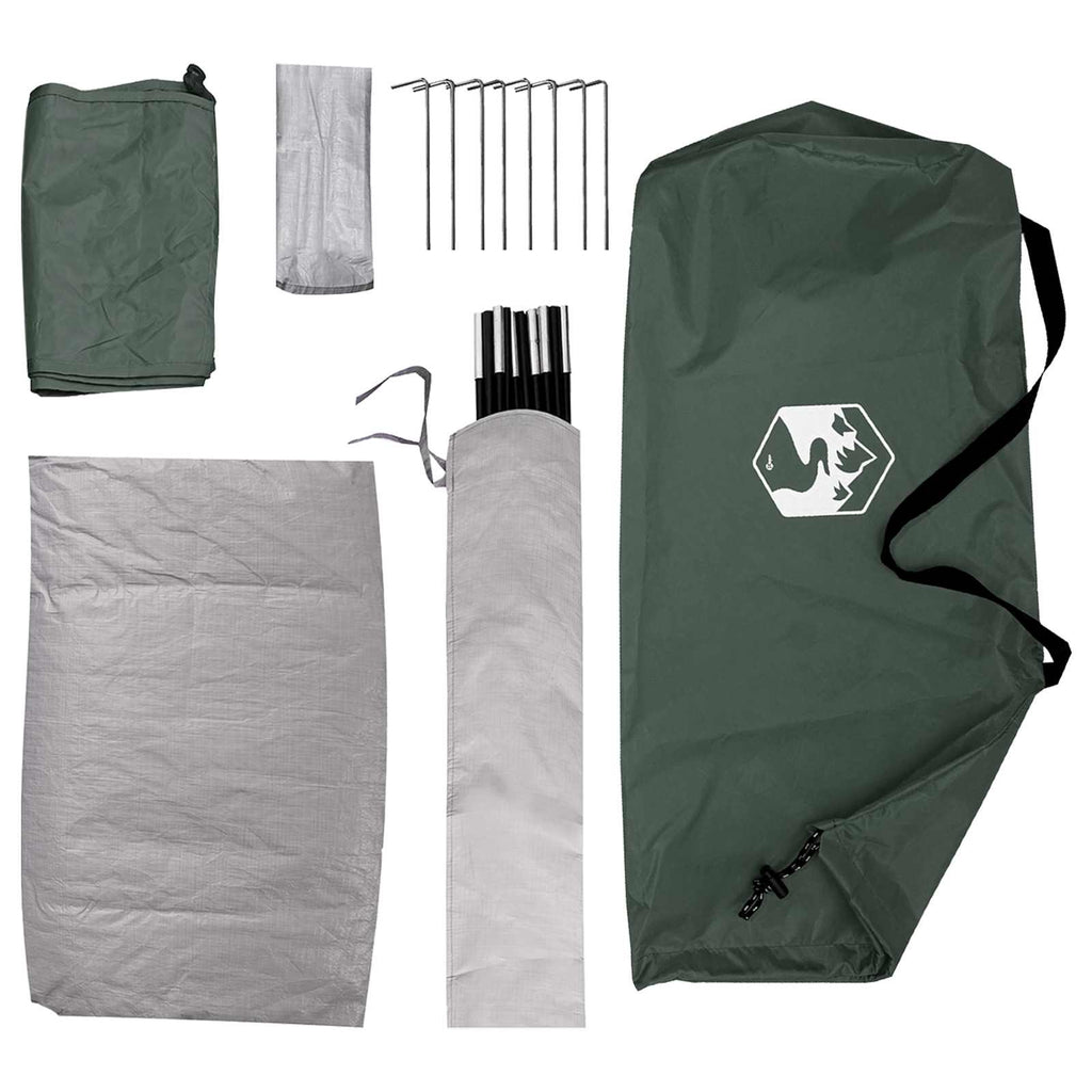 Campingzelt mit Dach Olivegrün 275 x 215 x 125 cm – Bild 9