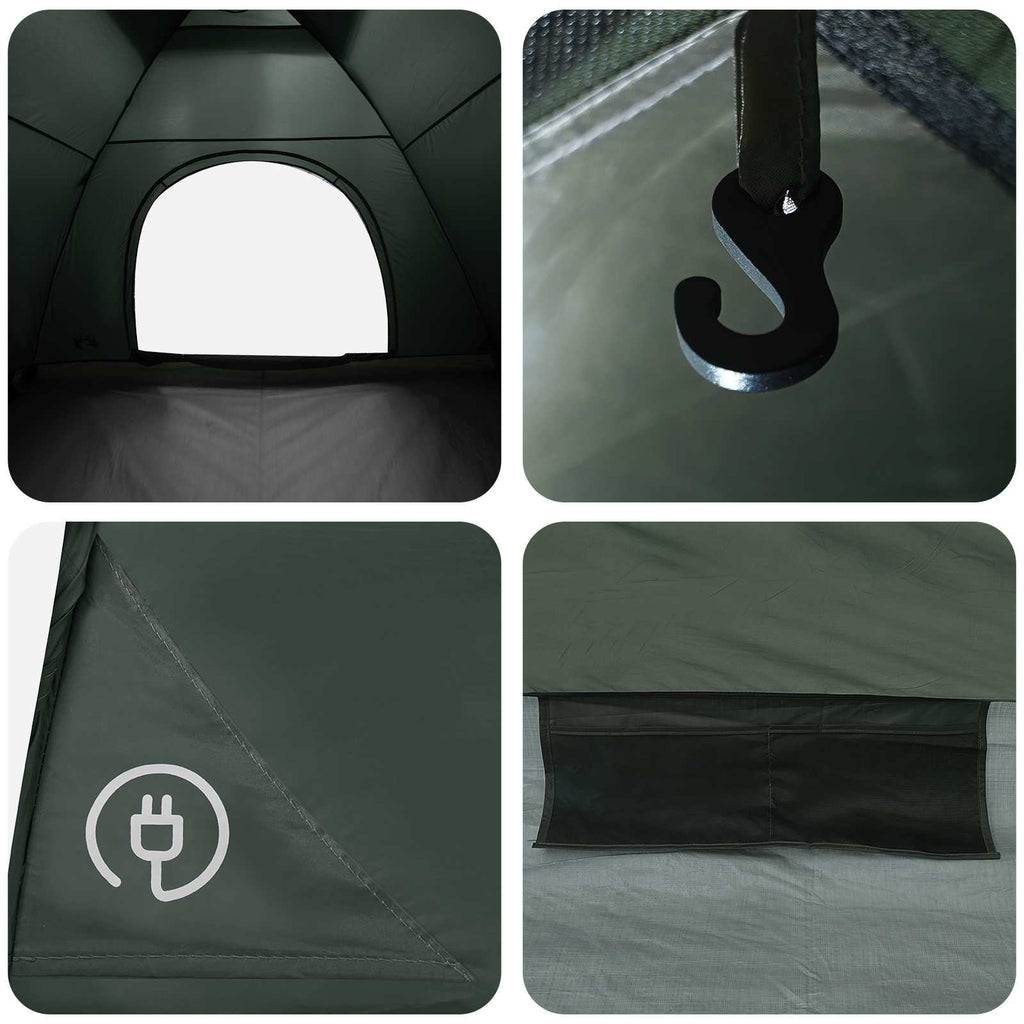 Campingzelt mit Dach Olivegrün 275 x 215 x 125 cm – Bild 10