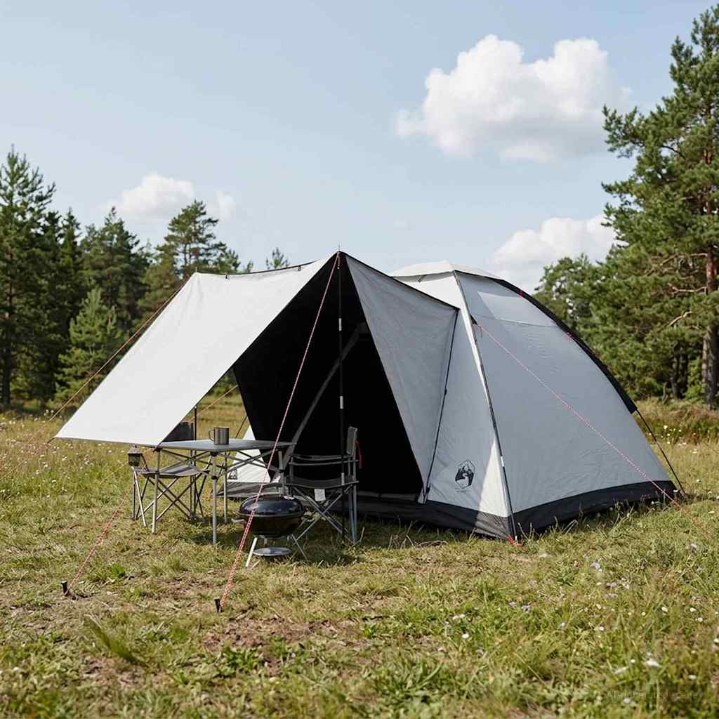 Campingzelt mit Dach Weiß Blackout 275 x 215 x 125 cm