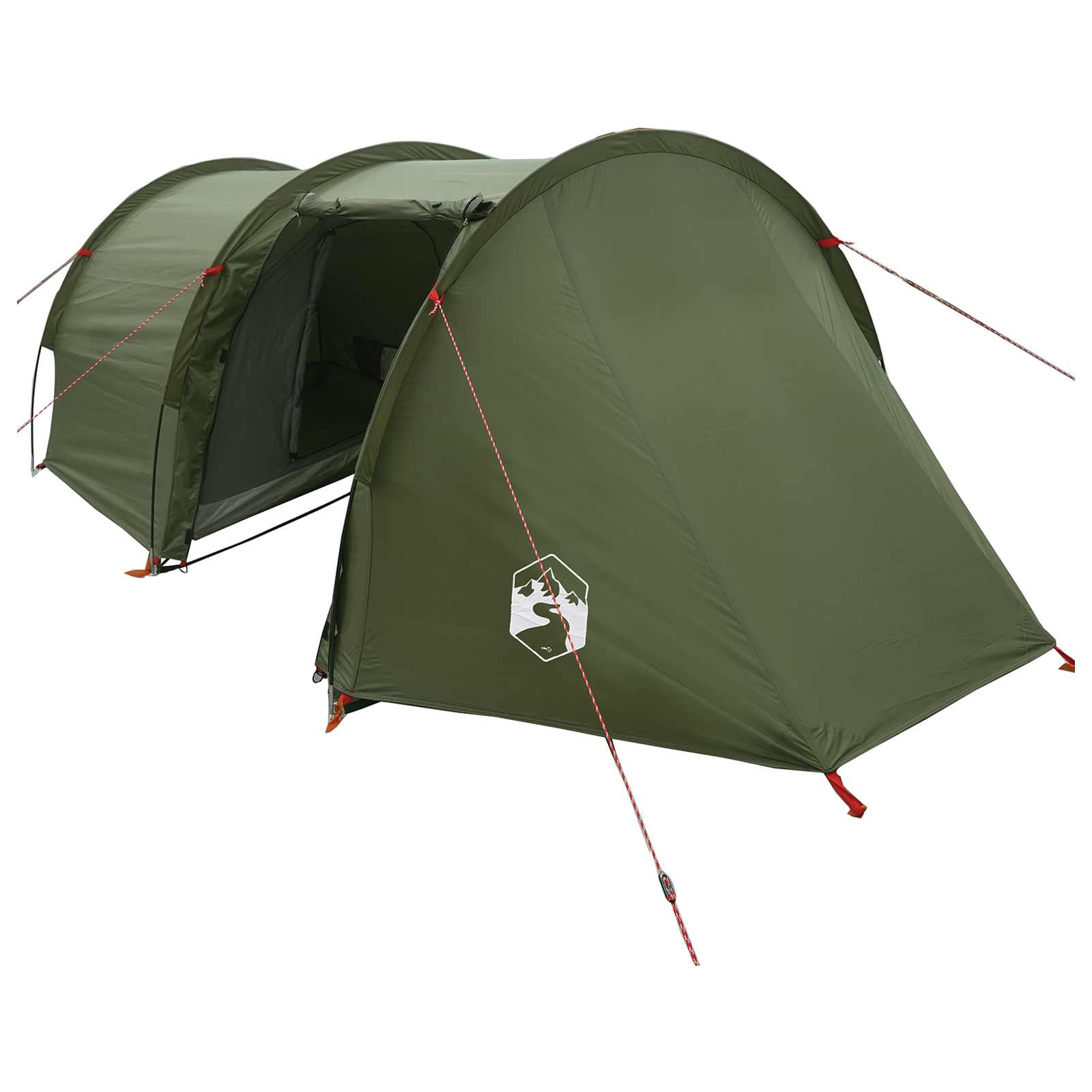 Tunnelzelt Olive Grün 410 x 175 x 105 cm Polyester und Stahl – Bild 2