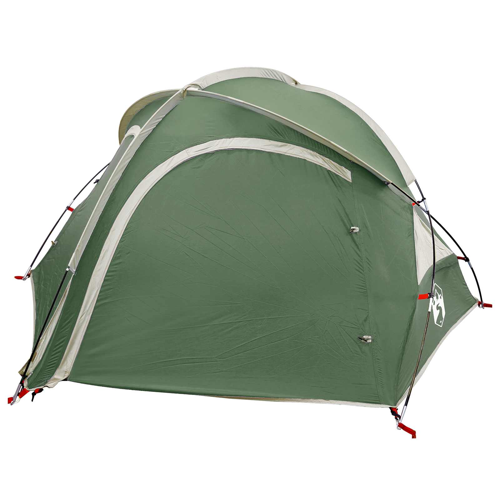 Trekkingzelt mit Regenplane wasserabweisend 2 Personen Grün – Bild 4