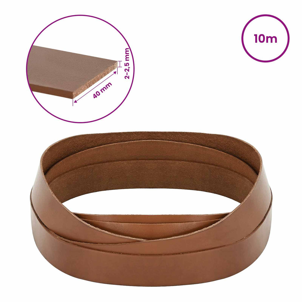 Lederriemen Braun 1000 x 4 cm Leder – Bild 8
