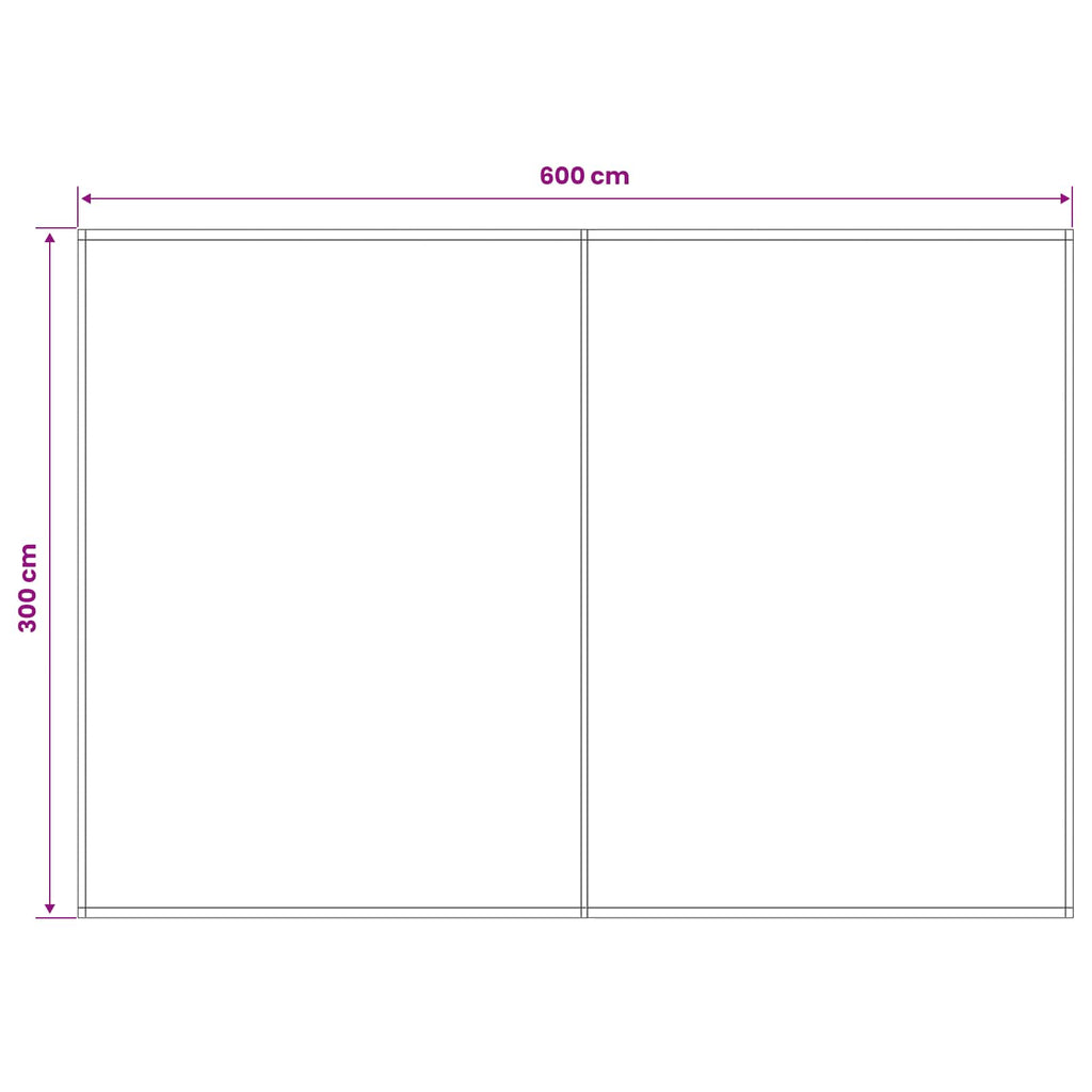 Markisenersatzstoff Anthrazit und Weiß 600 x 300 cm Polyester – Bild 5