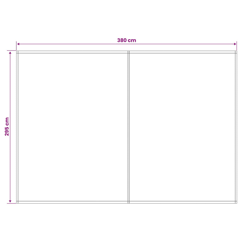 Markisenersatzstoff Grün und Weiß 400 x 300 cm Polyester – Bild 5