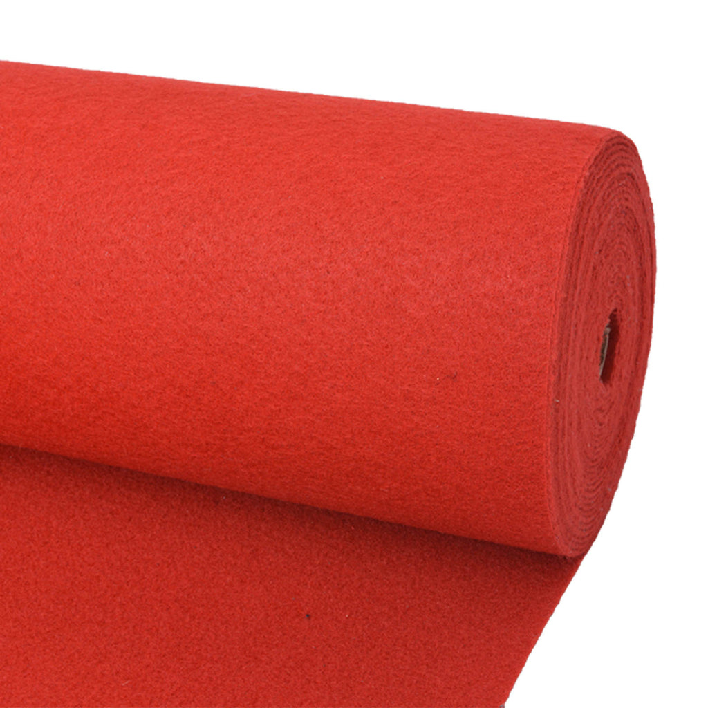 Teppich Uni Rot 1 x 24 m Stoff – Bild 2