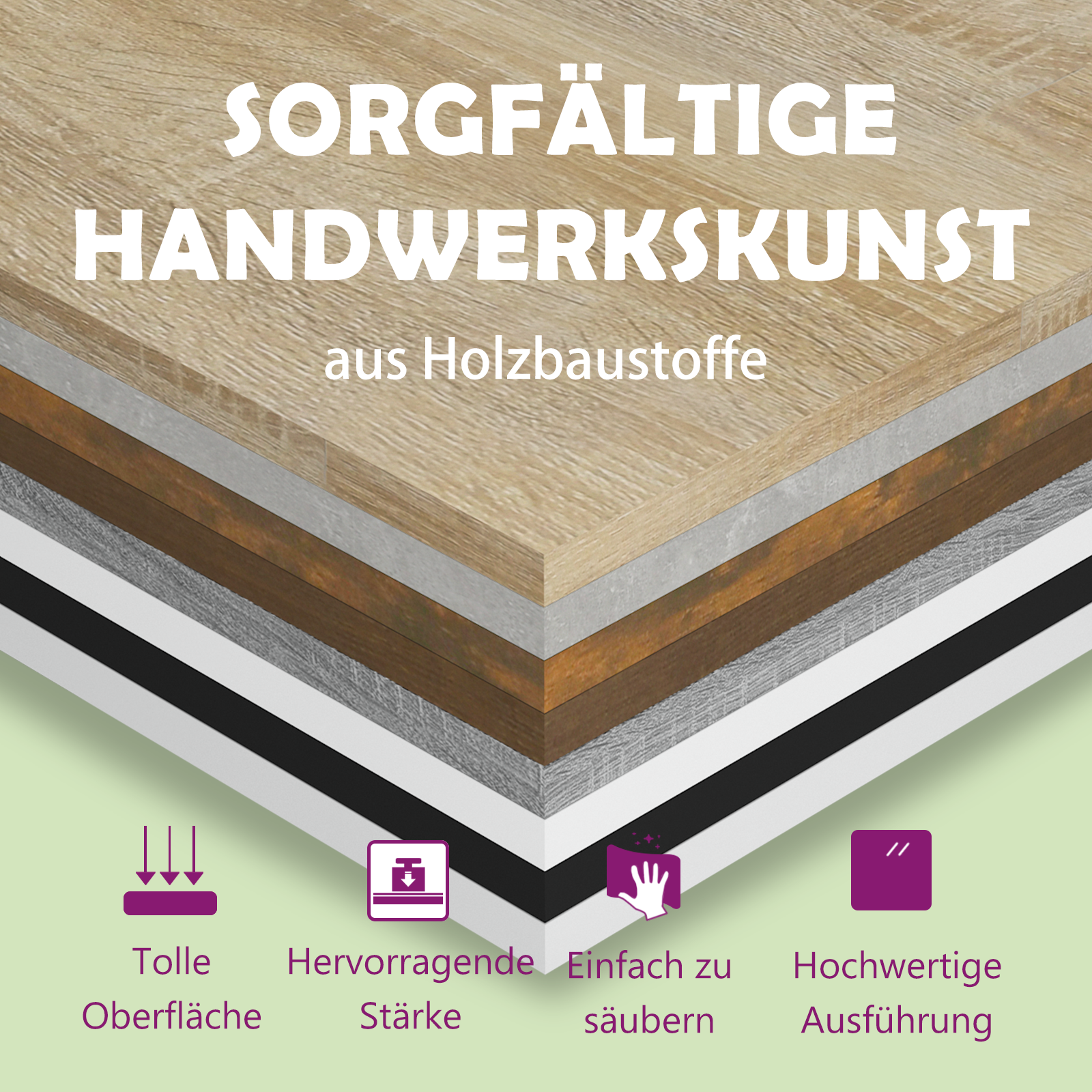 Aufbewahrungstruhe Sonoma-Eiche 84x42x46 cm Holzwerkstoff – Bild 12