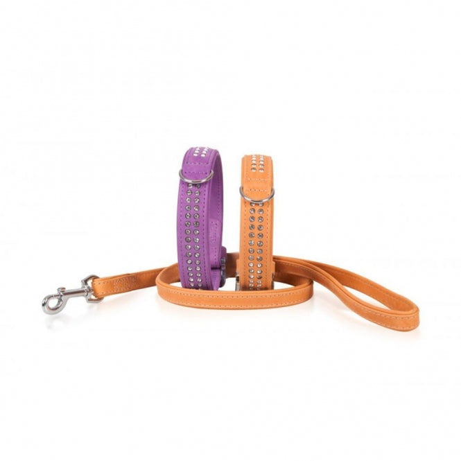 Karlie Buffalo Strass-Halsband - Violett - 2-reihig, 45cm/24mm – Bild 2